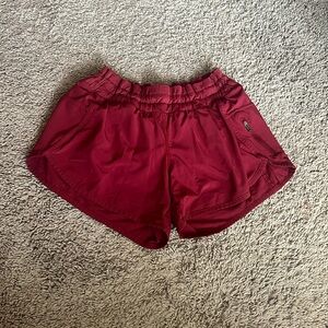 Red Lululemon Shorts